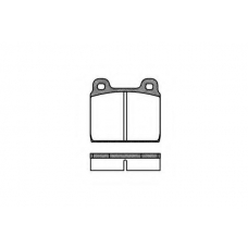 P1023.20 WOKING Комплект тормозных колодок, дисковый тормоз