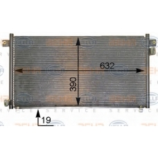 8FC 351 304-641 HELLA Конденсатор, кондиционер