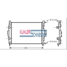 0910031 KUHLER SCHNEIDER Радиатор, охлаждение двигател