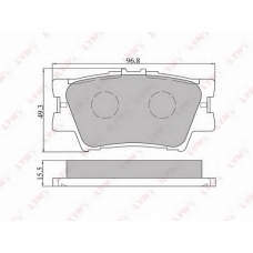 BD-7532 LYNX Тормозные колодки дисковые