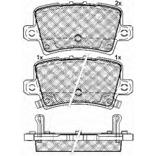 10914 BSF Комплект тормозных колодок, дисковый тормоз