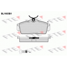 BL1683B1 FTE Комплект тормозных колодок, дисковый тормоз