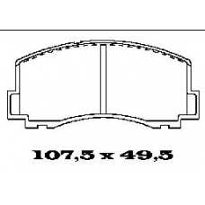 BL1190A1 FTE Комплект тормозных колодок, дисковый тормоз