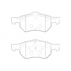 WBP23807A WAGNER LOCKHEED Комплект тормозных колодок, дисковый тормоз
