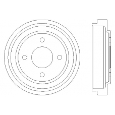 MBD049 MINTEX Тормозной барабан