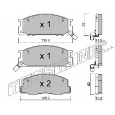 289.0 TRUSTING Комплект тормозных колодок, дисковый тормоз