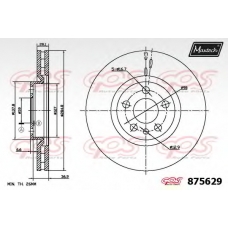 875629.6060 MAXTECH Тормозной диск