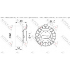 654218 AUTEX Натяжной ролик, ремень грм