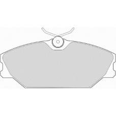 FD6899A NECTO Комплект тормозных колодок, дисковый тормоз