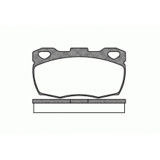 0266.00 REMSA Комплект тормозных колодок, дисковый тормоз