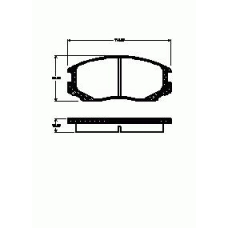 2357.10 ROADHOUSE Комплект тормозных колодок, дисковый тормоз