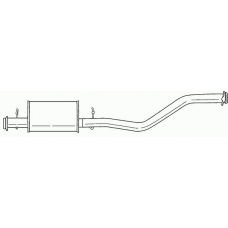 32420 SIGAM Средний глушитель выхлопных газов