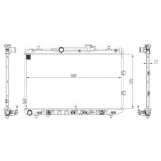 56060 NRF Радиатор, охлаждение двигателя