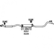 01.58470 MTS Средний глушитель выхлопных газов