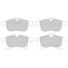 FDB1640 FERODO Комплект тормозных колодок, дисковый тормоз