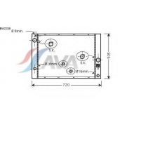 BW2338 AVA Радиатор, охлаждение двигателя