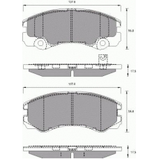 684381 ROULUNDS Комплект тормозных колодок, дисковый тормоз