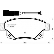 857 MGA Комплект тормозных колодок, дисковый тормоз