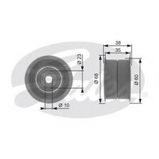 T42154 GATES Паразитный / ведущий ролик, зубчатый ремень