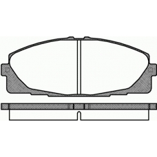 P12253.00 WOKING Комплект тормозных колодок, дисковый тормоз