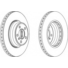 DDF1245 FERODO Тормозной диск