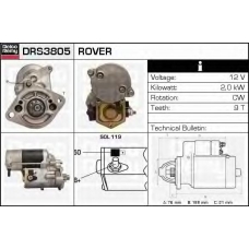 DRS3805 DELCO REMY Стартер