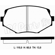 IBD-1383 IPS Parts Комплект тормозных колодок, дисковый тормоз