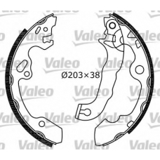 553783 VALEO Комплект тормозных колодок