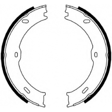 FSB4001 FERODO Комплект тормозных колодок, стояночная тормозная с