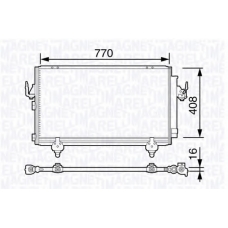 350203691000 MAGNETI MARELLI Конденсатор, кондиционер