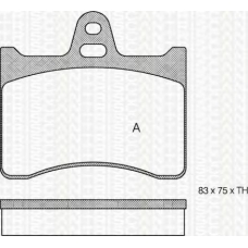 8110 38787 TRIDON Brake pads - rear