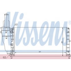 61858 NISSENS Радиатор, охлаждение двигателя