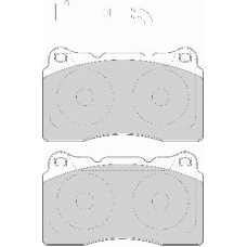 FD7086A NECTO Комплект тормозных колодок, дисковый тормоз
