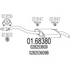 01.68380 MTS Глушитель выхлопных газов конечный