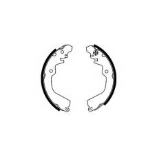 8DB 355 001-531 HELLA Комплект тормозных колодок