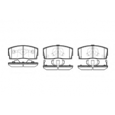 P3543.12 WOKING Комплект тормозных колодок, дисковый тормоз
