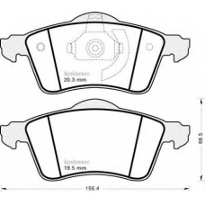 448 MGA Комплект тормозных колодок, дисковый тормоз