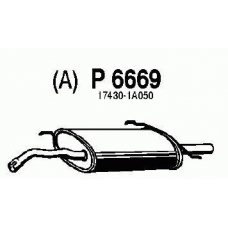 P6669 FENNO Глушитель выхлопных газов конечный