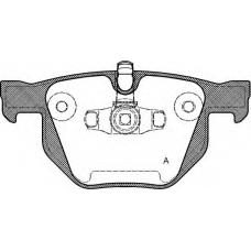 BPA0381.70 OPEN PARTS Комплект тормозных колодок, дисковый тормоз