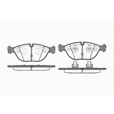 0597 00 KAWE Комплект тормозных колодок, дисковый тормоз