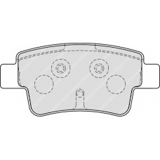 FSL1858 FERODO Комплект тормозных колодок, дисковый тормоз