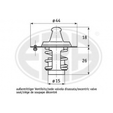 350357 ERA Термостат, охлаждающая жидкость