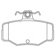 ASN-2008 AISIN Комплект тормозных колодок, дисковый тормоз