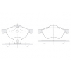 1850.0058223 KSM-KOSHIMO Комплект тормозных колодок, дисковый тормоз