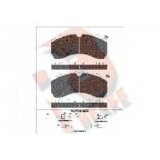 RB2124 G R BRAKE Комплект тормозных колодок, дисковый тормоз