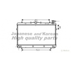 Y550-25 ASHUKI Радиатор, охлаждение двигателя
