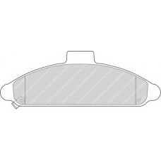 FSL716 FERODO Комплект тормозных колодок, дисковый тормоз