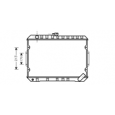 MT2027 AVA Радиатор, охлаждение двигателя