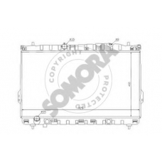 137040 SOMORA Радиатор, охлаждение двигателя