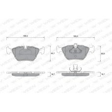 151-1268 WEEN Комплект тормозных колодок, дисковый тормоз